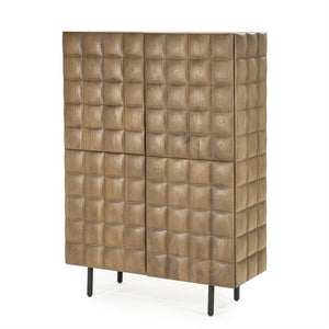 Wandkast / kabinet Felix Eleonora 109x41,5x147 cm - Mangohout