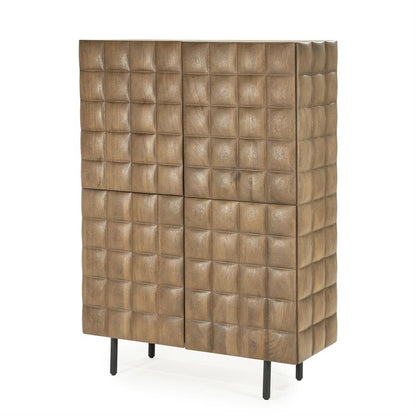 Wandkast / kabinet Felix Eleonora 109x41,5x147 cm - Mangohout