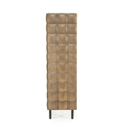 Wandkast / kabinet Felix Eleonora 109x41,5x147 cm - Mangohout