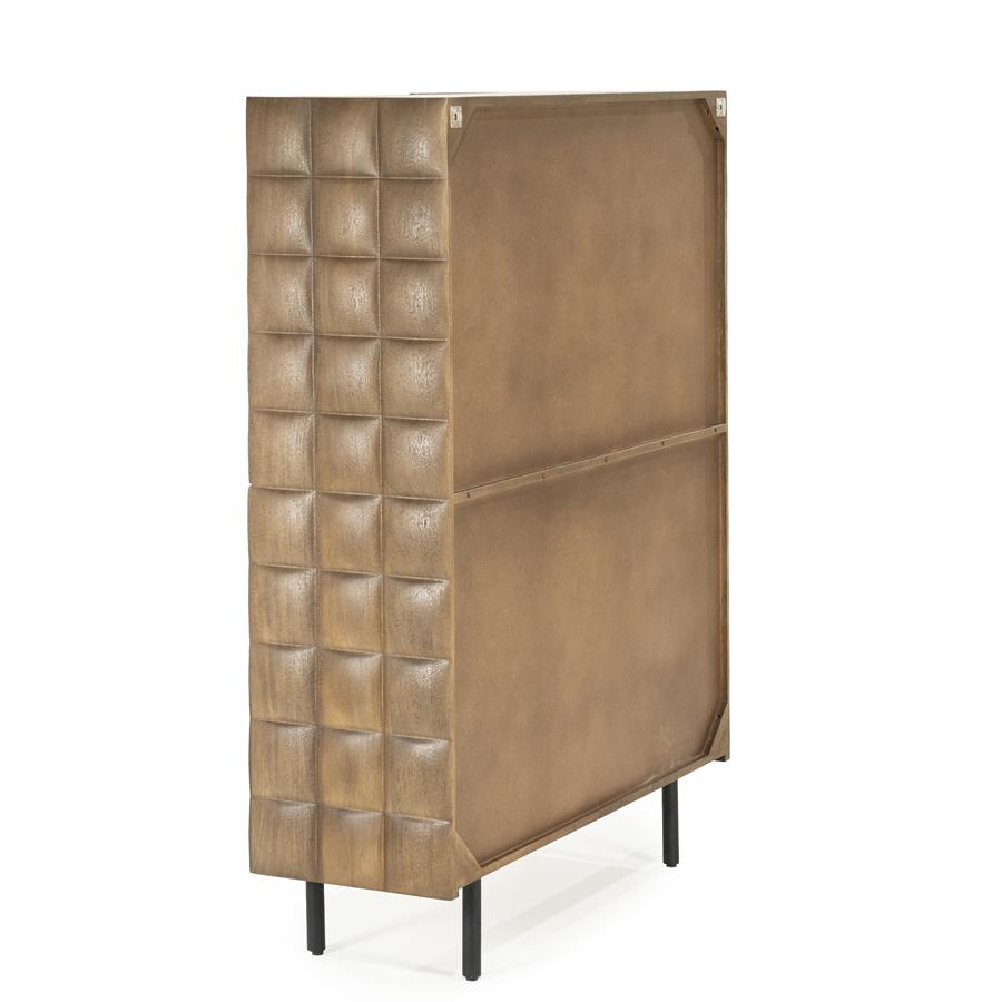 Wandkast / kabinet Felix Eleonora 109x41,5x147 cm - Mangohout