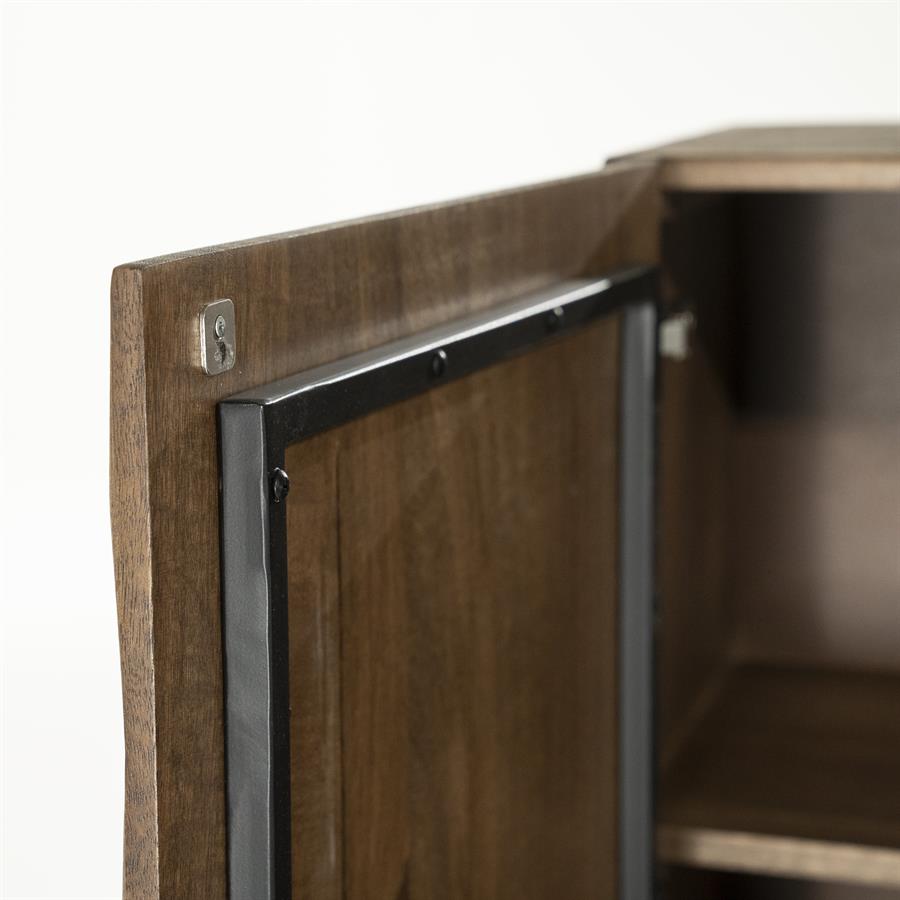 Wandkast / kabinet Felix Eleonora 109x41,5x147 cm - Mangohout