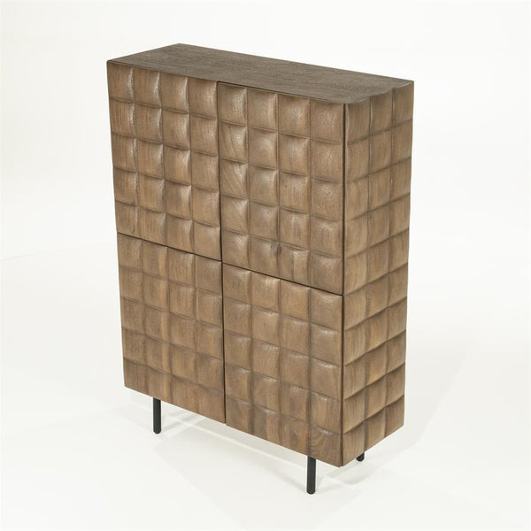 Wandkast / kabinet Felix Eleonora 109x41,5x147 cm - Mangohout