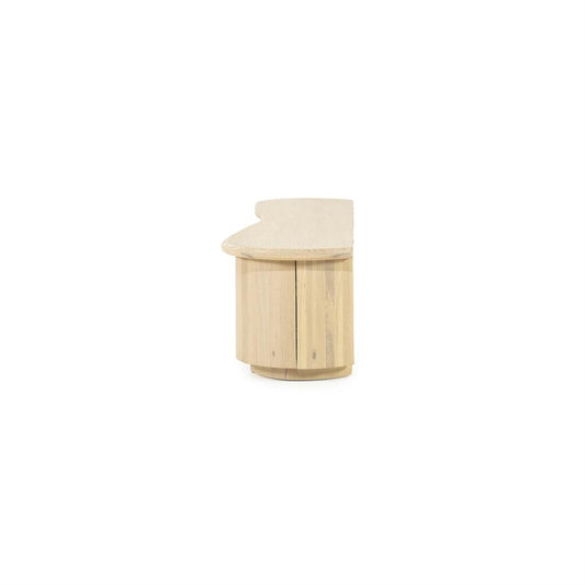 Tv meubel Josh Eleonora halfrond 180 cm - Naturel eiken