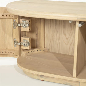 Tv meubel Josh Eleonora halfrond 180 cm - Naturel eiken