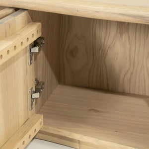 Tv meubel Josh Eleonora halfrond 180 cm - Naturel eiken