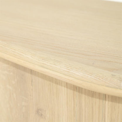Tv meubel Josh Eleonora halfrond 180 cm - Naturel eiken