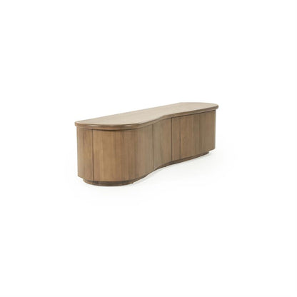 Tv meubel Josh Eleonora halfrond 180 cm - Bruin eiken, foto 4