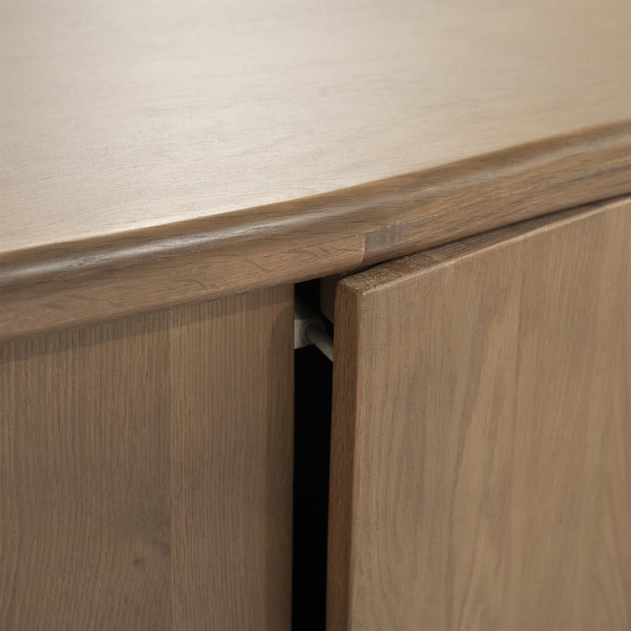 Tv meubel Josh Eleonora halfrond 180 cm - Bruin eiken, foto 10