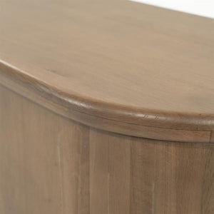 Tv meubel Josh Eleonora halfrond 180 cm - Bruin eiken