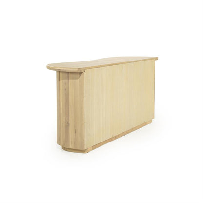 Dressoir Josh Eleonora halfrond 180x50x80 cm - Naturel eiken