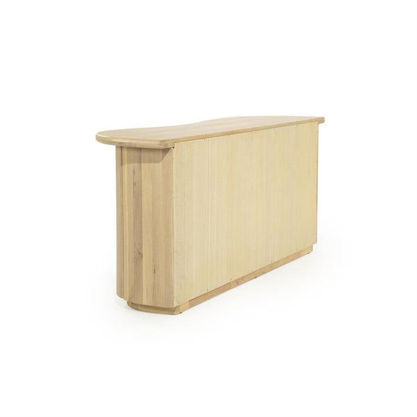 Dressoir Josh Eleonora halfrond 180x50x80 cm - Naturel eiken