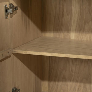 Dressoir Josh Eleonora halfrond 180x50x80 cm - Naturel eiken