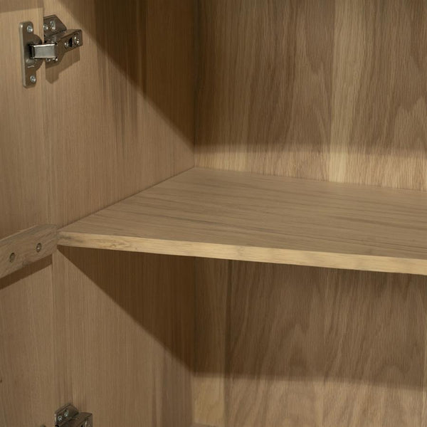 Dressoir Josh Eleonora halfrond 180x50x80 cm - Naturel eiken