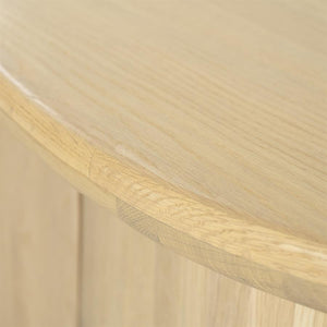 Dressoir Josh Eleonora halfrond 180x50x80 cm - Naturel eiken