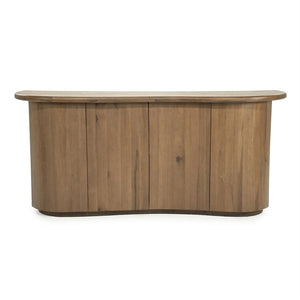 Dressoir Josh Eleonora halfrond 180x50x80 cm - Bruin eiken