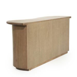 Dressoir Josh Eleonora halfrond 180x50x80 cm - Bruin eiken