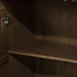 Dressoir Josh Eleonora halfrond 180x50x80 cm - Bruin eiken