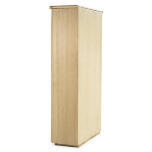 Wandkast / kabinet Josh Eleonora halfrond 120x50x210 cm - Naturel eiken