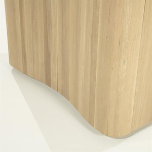 Wandkast / kabinet Josh Eleonora halfrond 120x50x210 cm - Naturel eiken