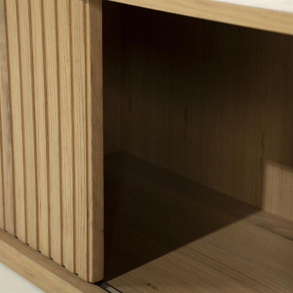 Tv meubel Milo Eleonora 240 cm - Naturel eiken