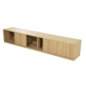 Tv meubel Milo Eleonora 240 cm - Naturel eiken