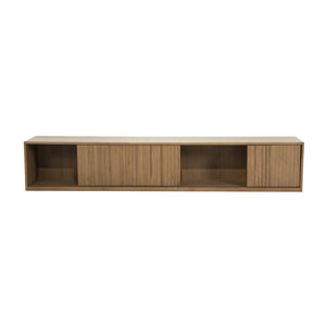 Tv meubel Milo Eleonora 240 cm - Bruin eiken