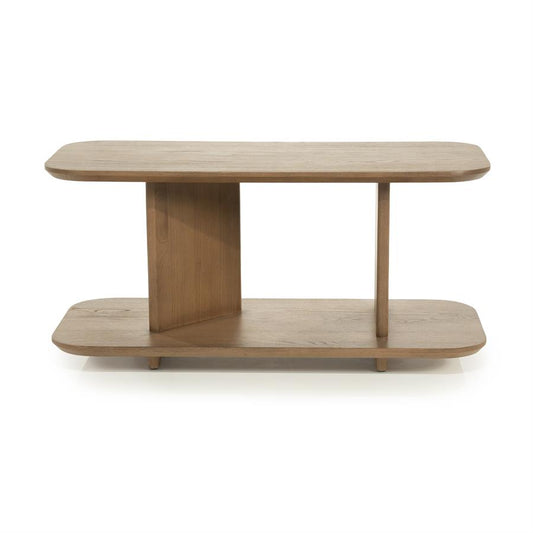 Salon / bijzettafel Ty Eleonora 90x40 cm - Bruin eiken