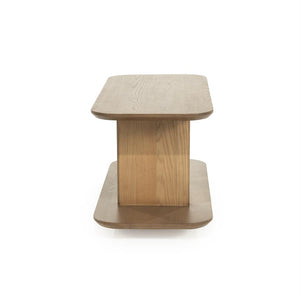 Salon / bijzettafel Ty Eleonora 90x40 cm - Bruin eiken