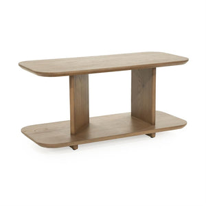 Salon / bijzettafel Ty Eleonora 90x40 cm - Bruin eiken