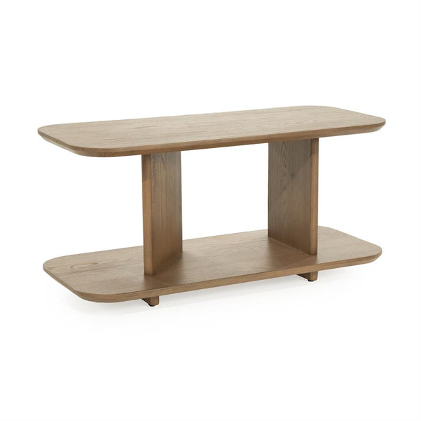 Salon / bijzettafel Ty Eleonora 90x40 cm - Bruin eiken