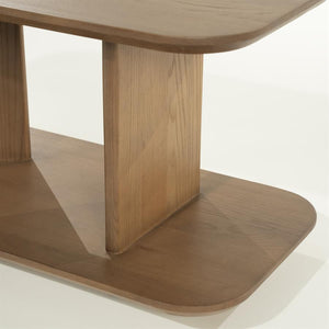 Salon / bijzettafel Ty Eleonora 90x40 cm - Bruin eiken