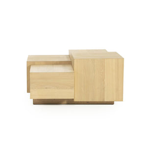 Salontafel Quinten Eleonora 80x80 cm vierkant - Naturel eiken