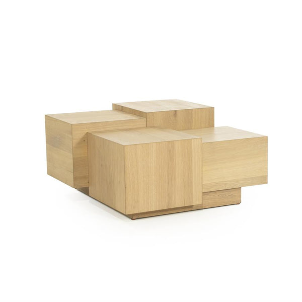Salontafel Quinten Eleonora 80x80 cm vierkant - Naturel eiken