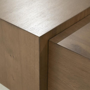 Salontafel Quinten Eleonora 80x80 cm vierkant - Bruin eiken