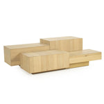Salontafel Quinten Eleonora 140x75 cm rechthoekig - Naturel eiken