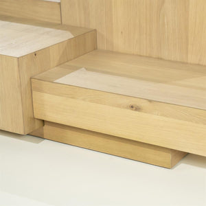 Salontafel Quinten Eleonora 140x75 cm rechthoekig - Naturel eiken