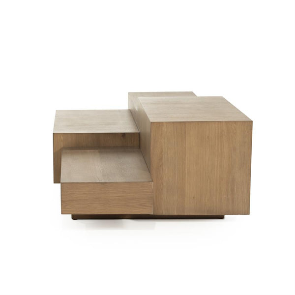 Salontafel Quinten Eleonora 140x75 cm rechthoekig - Bruin eiken