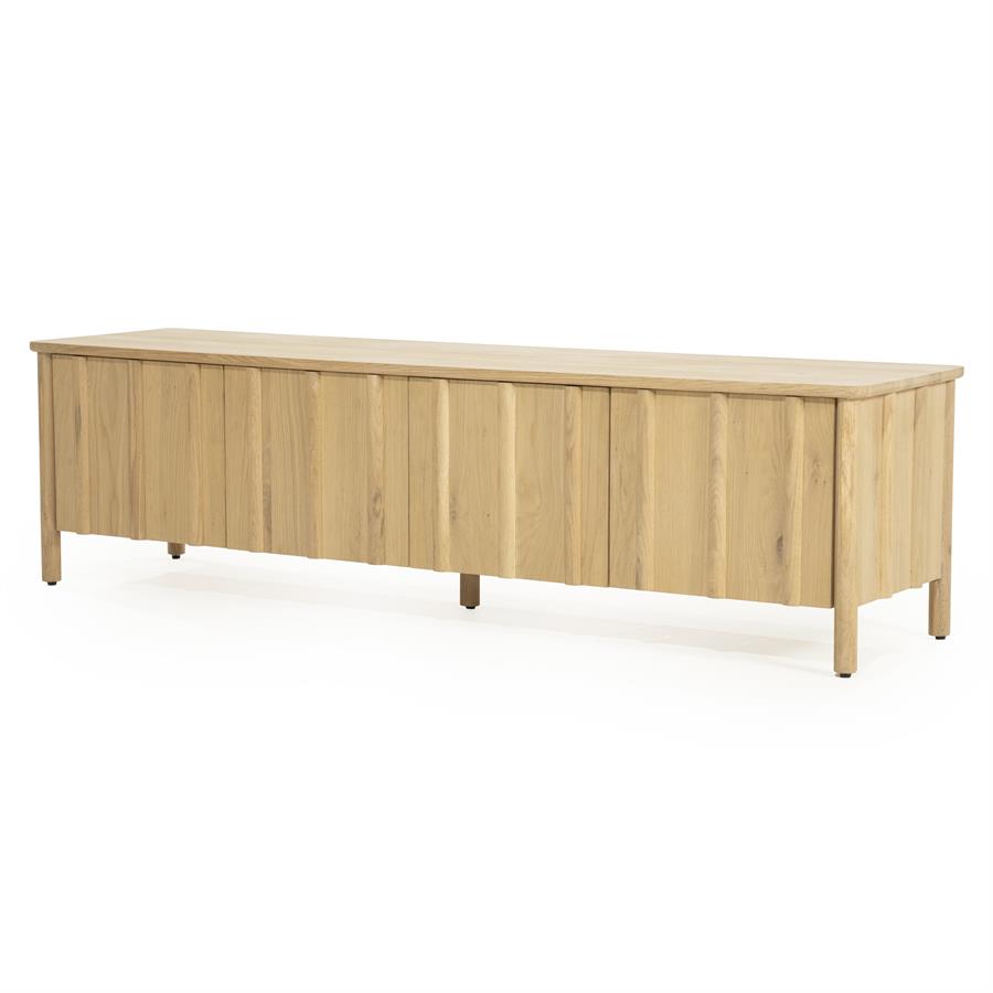 Tv meubel Jake Eleonora 183x47x50 cm 4 drs. - Naturel