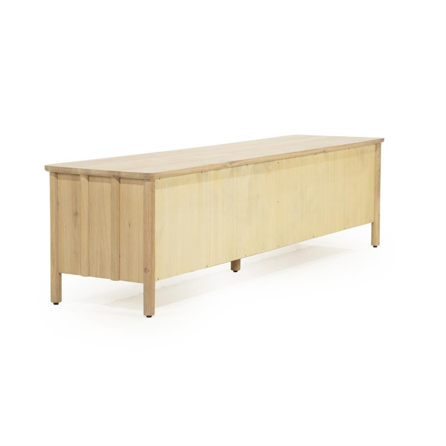 Tv meubel Jake Eleonora 183x47x50 cm 4 drs. - Naturel, foto 4