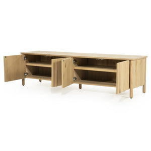 Tv meubel Jake Eleonora 183x47x50 cm 4 drs. - Naturel