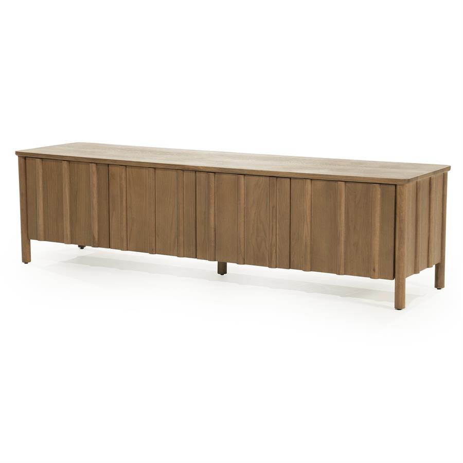 Tv meubel Jake Eleonora 183x47x50 cm 4 drs. - Bruin