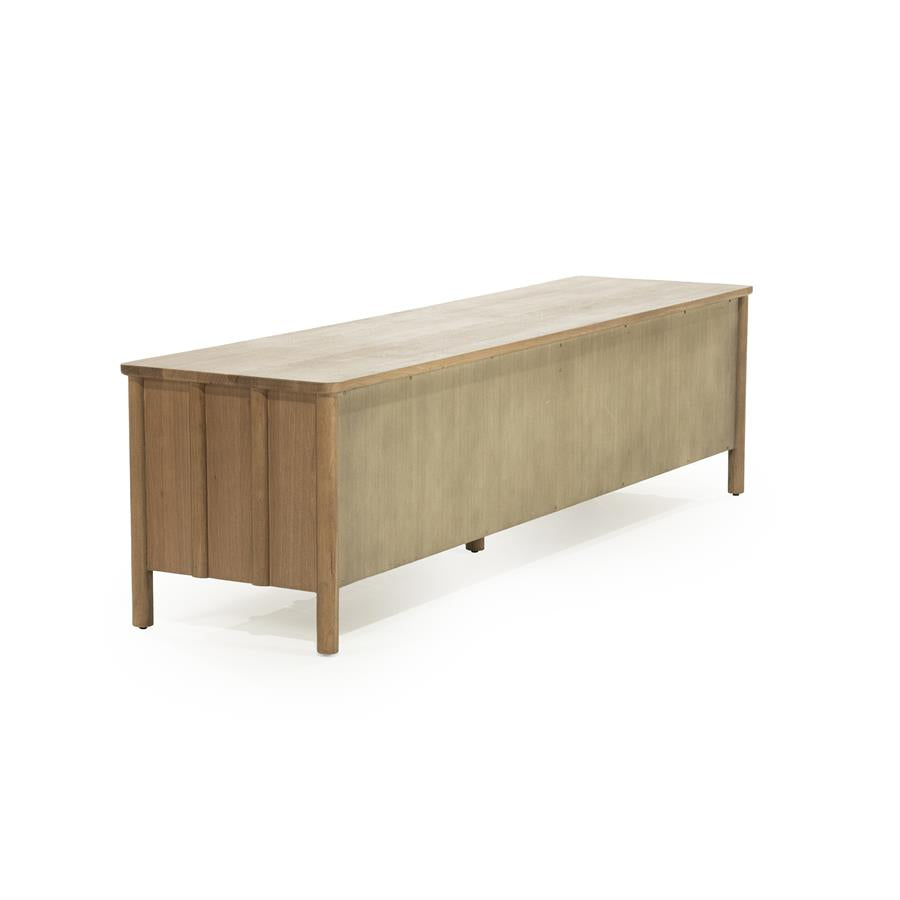 Tv meubel Jake Eleonora 183x47x50 cm 4 drs. - Bruin