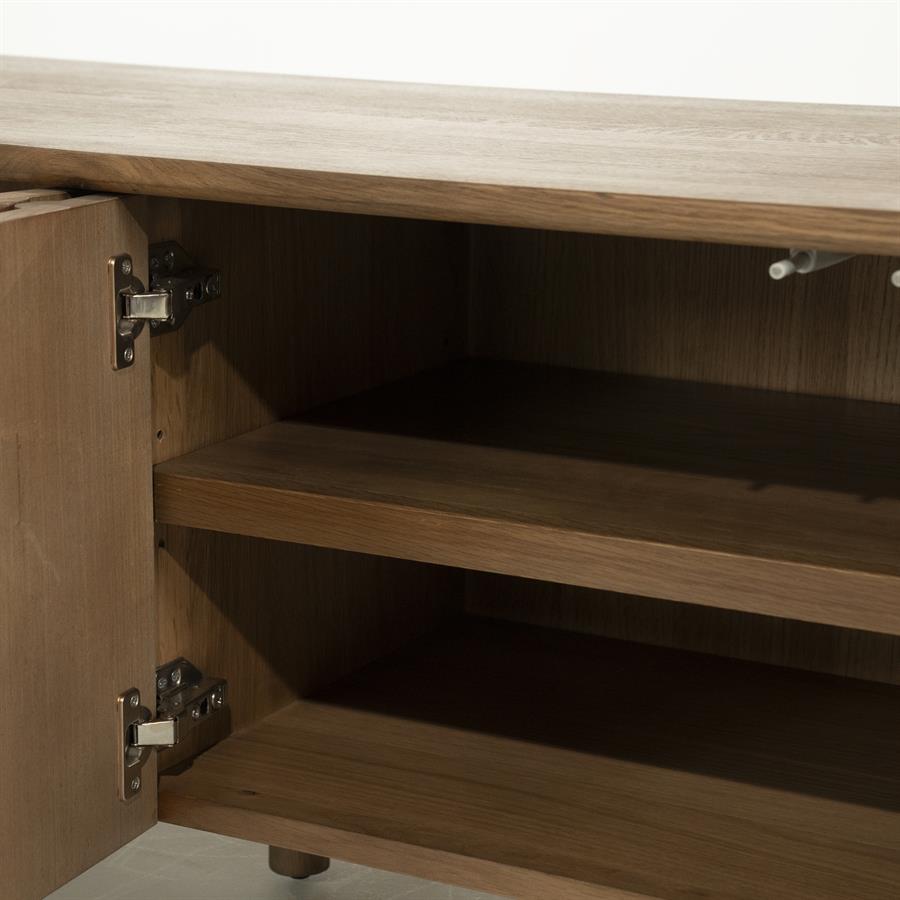 Tv meubel Jake Eleonora 183x47x50 cm 4 drs. - Bruin