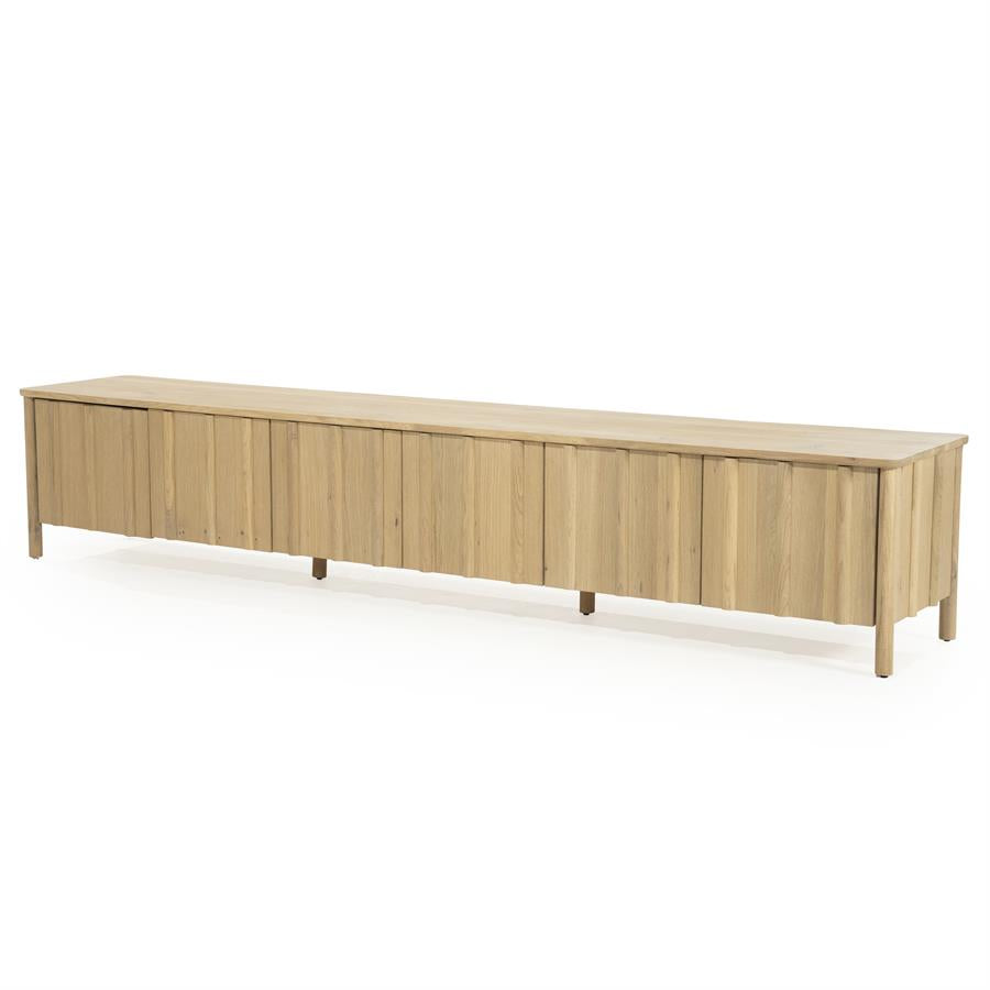 Tv meubel Jake Eleonora 264x47x50 cm 6 drs. - Naturel