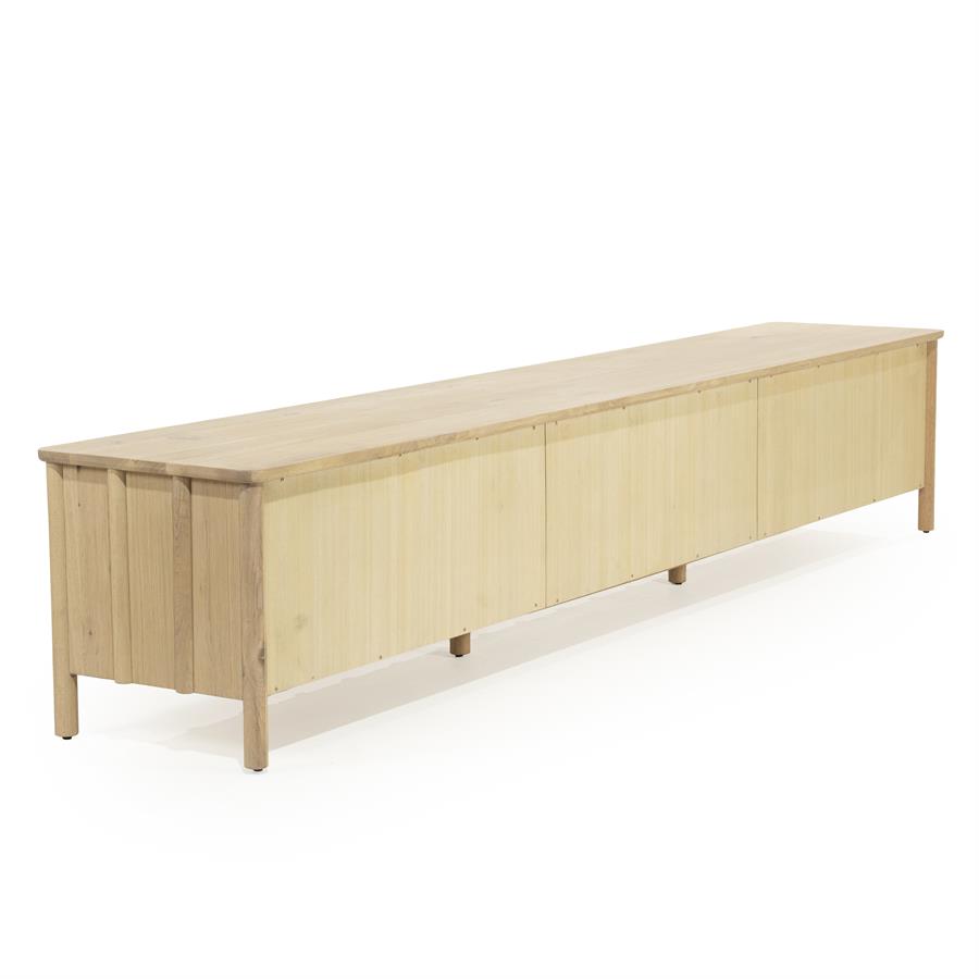 Tv meubel Jake Eleonora 264x47x50 cm 6 drs. - Naturel