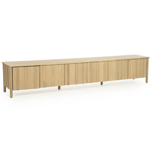 Tv meubel Jake Eleonora 264x47x50 cm 6 drs. - Naturel