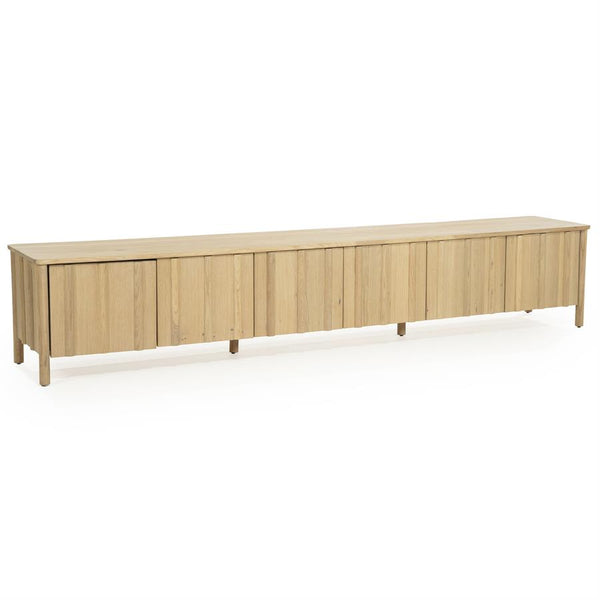 Tv meubel Jake Eleonora 264x47x50 cm 6 drs. - Naturel