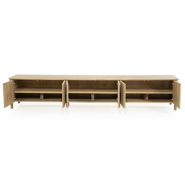 Tv meubel Jake Eleonora 264x47x50 cm 6 drs. - Naturel