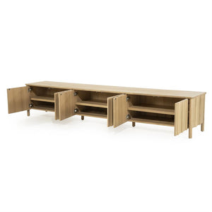 Tv meubel Jake Eleonora 264x47x50 cm 6 drs. - Naturel