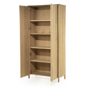 Wandkast / kabinet Jake Eleonora 102x47x210 cm - Naturel